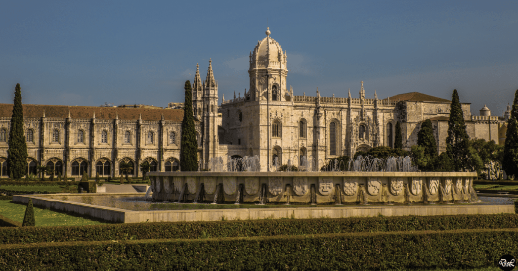 The Jerónimos Monastery or Hieronymites Monastery in Lisbon.