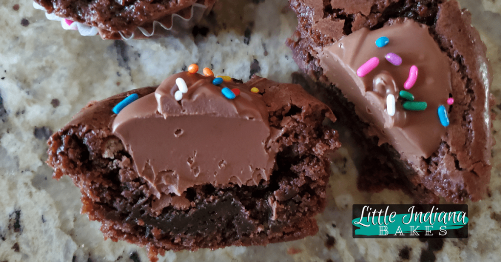 Recipe for filled brownie cupcakes are beautiful and delicious
