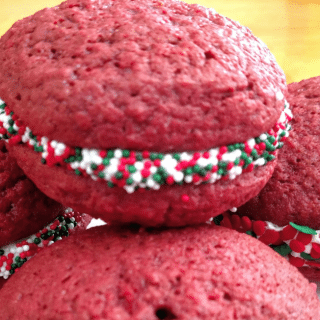 Red Velvet Whoopie Pie recipe with a Classic Marshmallow Filling