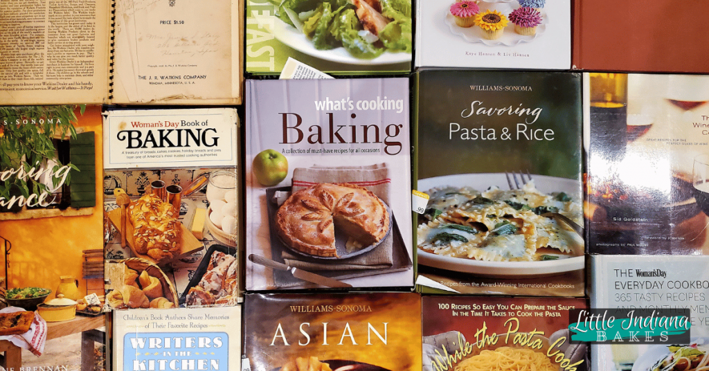 Cookbooks that start with the Letter W from the collection of Jessica Nunemaker of Little Indiana Bakes.